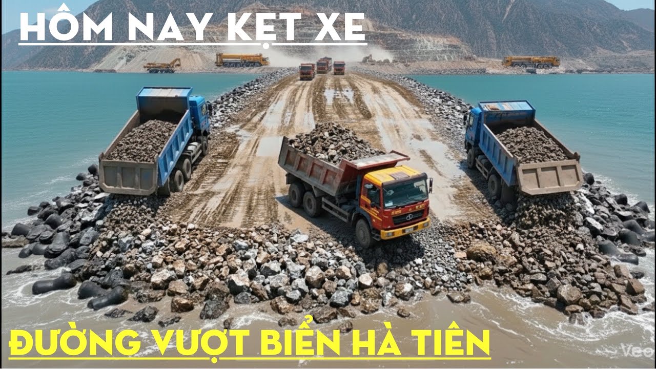 Đường Vượt Biển Hà Tiên Hôm Nay Tăng Cường Rất Nhiều Xe Kẹt Luôn  Con Đường..