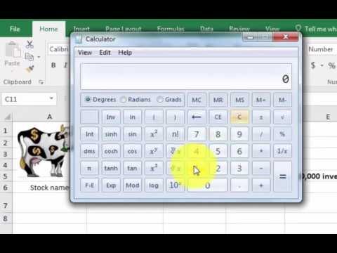 stock market excel spreadsheet