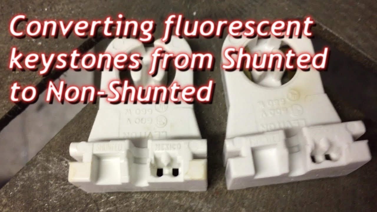 Single-end LED tombstone conversion shunted to non-shunted - YouTube