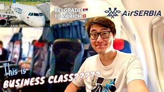 AIR SERBIA "European Business Class" A319 Belgrade to Zurich screenshot 2