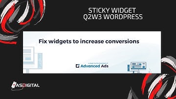 Como Tener un Sticky Widget en Wordpress Fixed Widget Q2W3 Wordpress Hacer el Sidebar Quede Estático