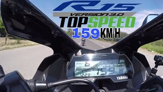 Yamaha R15 V3 Top speed (velocidad Maxima )😱🚀