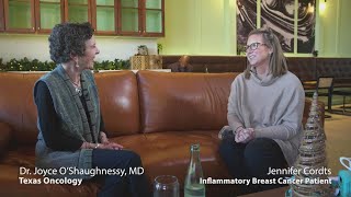 What is inflammatory breast cancer? Patient Jennifer Cordts talks with Dr. Joyce O’Shaughnessy