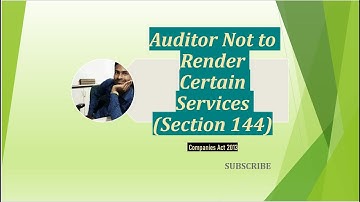 #AuditorNottoRenderCertainServices#Section144#RelevantforCACMACS#Inter