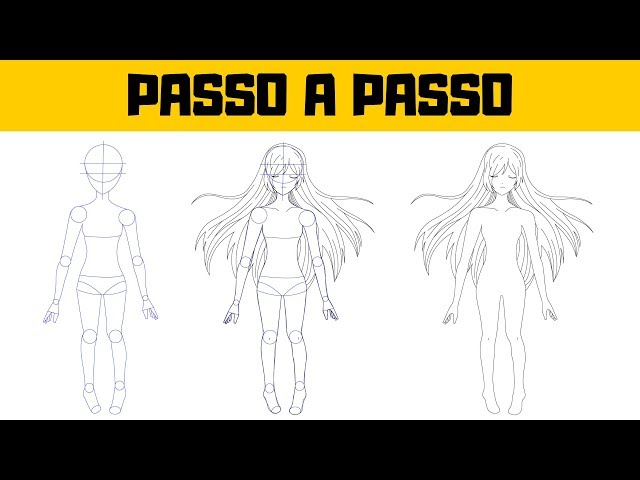 COMO DESENHAR CORPO FEMININO MANGÁ E ANIME PASSO A PASSO – Estudos Hiper  Cérebro