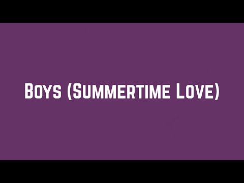 Sabrina Salerno - Boys (Summertime Love) (Lyric Video)