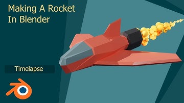 LowPoly SpaceShip - Timelapse