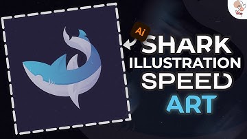How To Create a SHARK in Adobe Illustrator | Speed Art