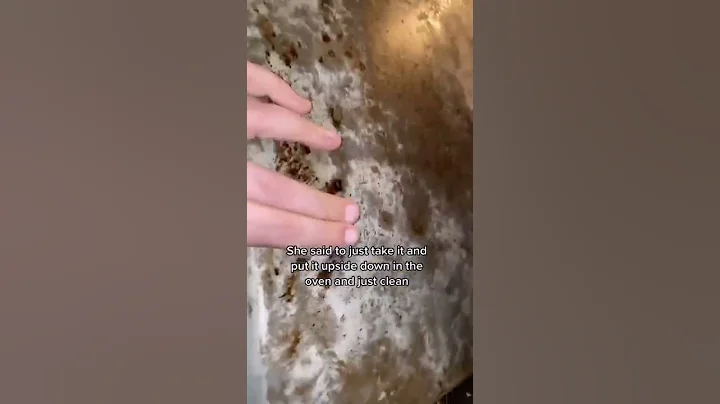 How to clean a baking sheet? Tiktok cleaning hack #shorts #cleaning