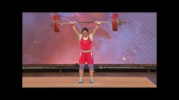 48kg smallest womens weight class world record Olympic lift 268 pounds