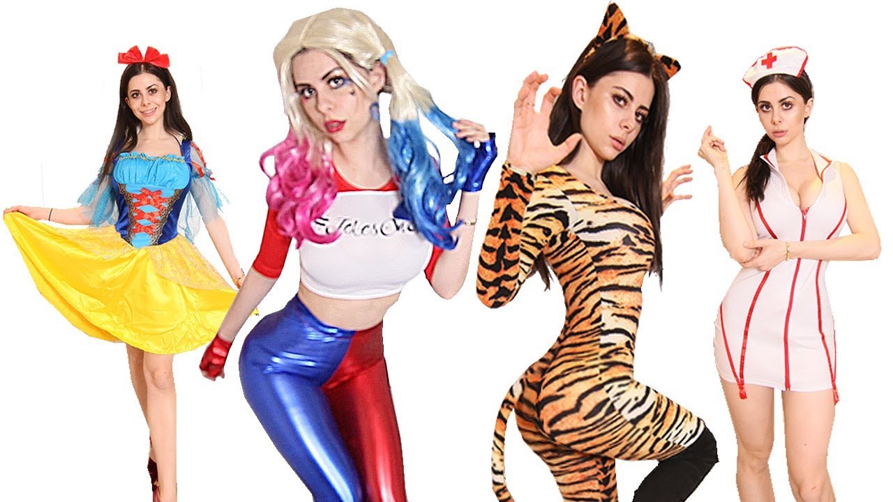 Huge Halloween Costume Try On Haul From Wish Youtube