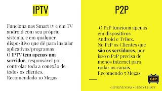 Treinamento Revenda IPTV - 1 Diferença entre IPTV E P2P
