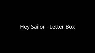Hey Sailor  Letter Box