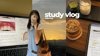 first week of May study vlog: *no cramming edition* 🍵💉oral pathology and anesthesiology exams