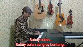 Bubuy Bulan - Lagu daerah Jawa Barat (karaoke+lirik) Do= A minor. Live piano karaoke version