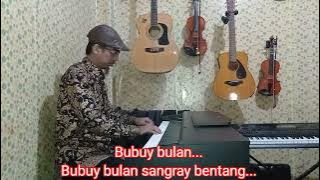 Bubuy Bulan - Lagu daerah Jawa Barat (karaoke lirik) Do= A minor. Live piano karaoke version