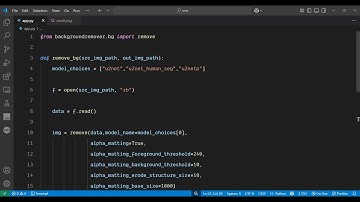 Python 3 backgroundremover U-2-Net Library Tutorial to Remove Background From Images in Terminal