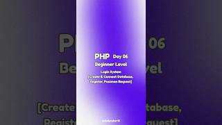 PHP Project | Day 06 #dailycyber #php #phpproject #phptutorial #phpcourse #tutorial