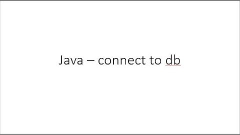 connect to derby database