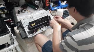 Tháo Belt và bảo dưỡng lại máy in Màu HP CP1025 - Canon 7018C