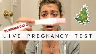 Vlogmas Day 2 - Live Pregnancy Test (again)