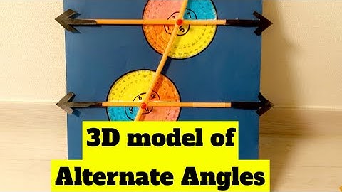 How to make 3 D model on Alternate Angles #alternateangles  #3Dmodelofalternateangles