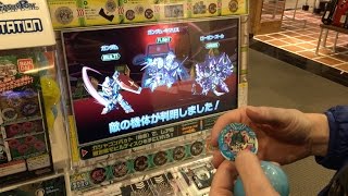 #1 [SD Gundam Mobile Disc Gashacombat] Gashapon x 2 + Arcade Gameplay, DiverCity Tokyo