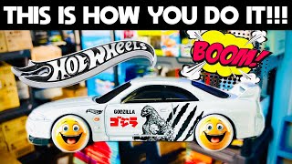 HOW TO WHEEL SWAP ANY HOT WHEEL IN 15 MINUTES!! I MADE A HUGE MISTAKE AND THE CAR LOOKS SO FUNNY!!