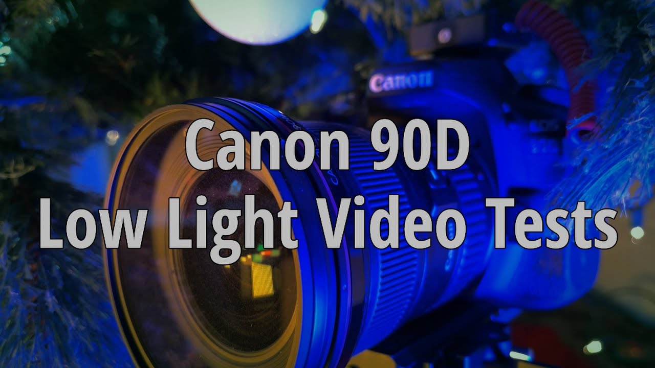 Alvorlig Jakke budbringer Canon 90D Low Light Video Test - YouTube