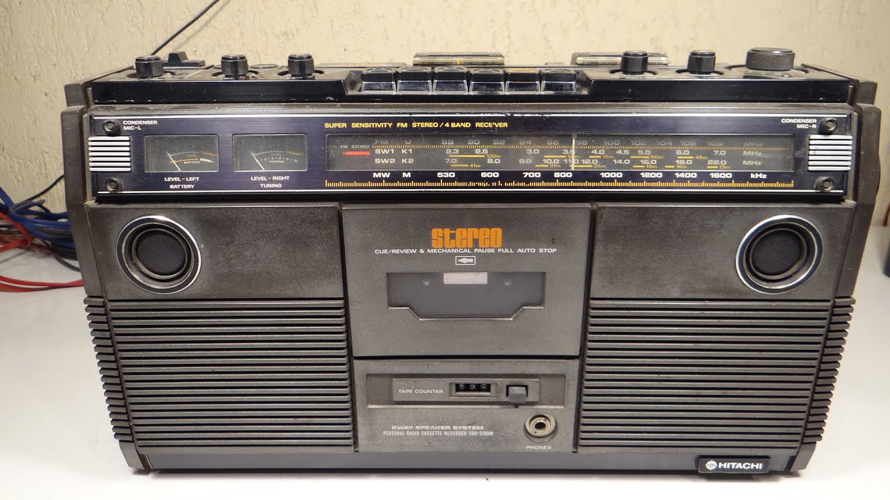 RADIO GRABADOR TAPE PLAYER HITACHI TRK-5190 JAPAN 1978 RESTAURACION P1 ...