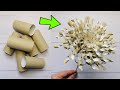 Spiral viral  crazy paper flower tutorial step by step  easy toilet paper rolls decoration diy