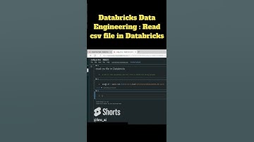 AI Databricks data Engineering in 30 seconds| Read CSV file in Databricks #ai #datascience