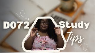 D072 Fundamentals for Success in Business study tips 