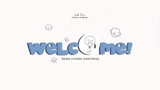 cute aesthetic Intro & Outro templates (white cat in space) | FREE FOR USE screenshot 5