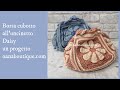 Borsa Daisy Cubotto all'uncinetto #grannysquare  #uncinettopattern
