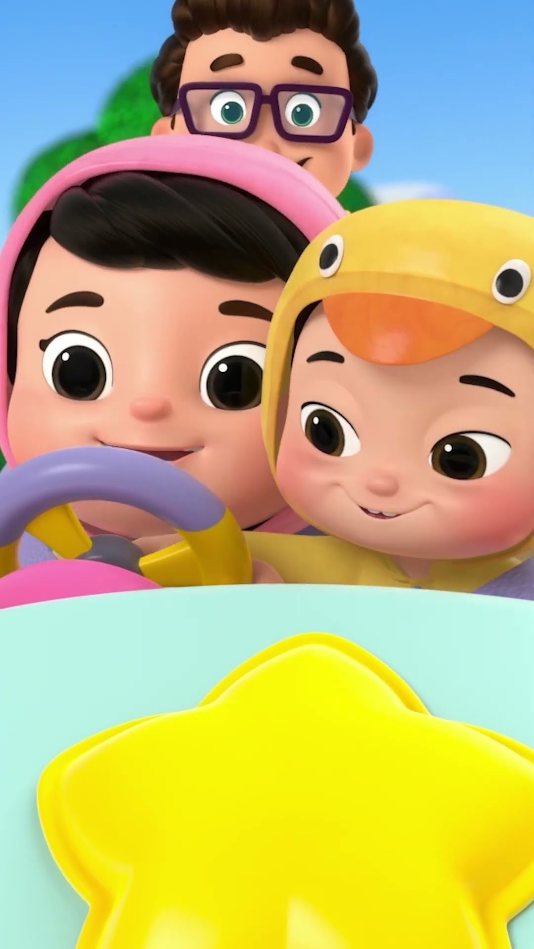 Manejando bajo la lluvia ??️#CancionesInfantiles #LittleBabyBum