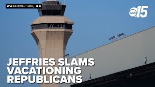 FULL: Hakeem Jeffries accuses Republican lawmakers of vacationing during government shutdown
