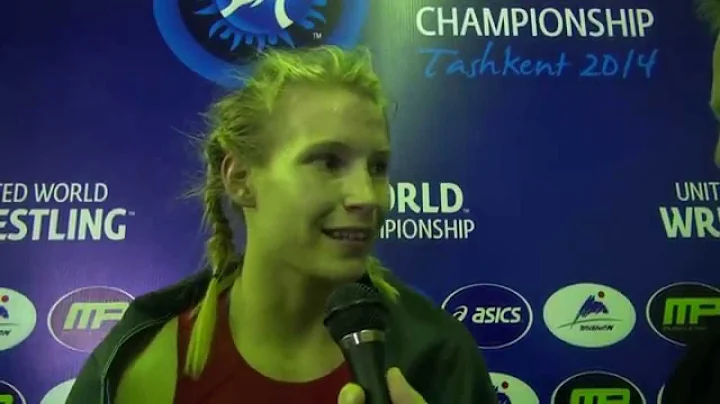 Aline FOCKEN (GER) : Interview after her Gold Meda...