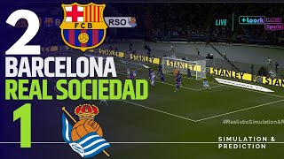 BARCELONA 2-1 REAL SOCIEDAD: Match Highlights | LA LIGA 2025-26 🏆 | Simulation/Recreation