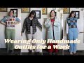 Wearing Handmade Outfits Every Day for a Week | a week of only wearing me made outfits