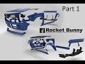 Time lapse of Rocket Bunny v2 Boss s14 body kit assembly (part 1)