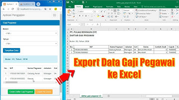 Export Data Gaji Pegawai Ke Excel Menggunakan PHP (Aplikasi Penggajian)