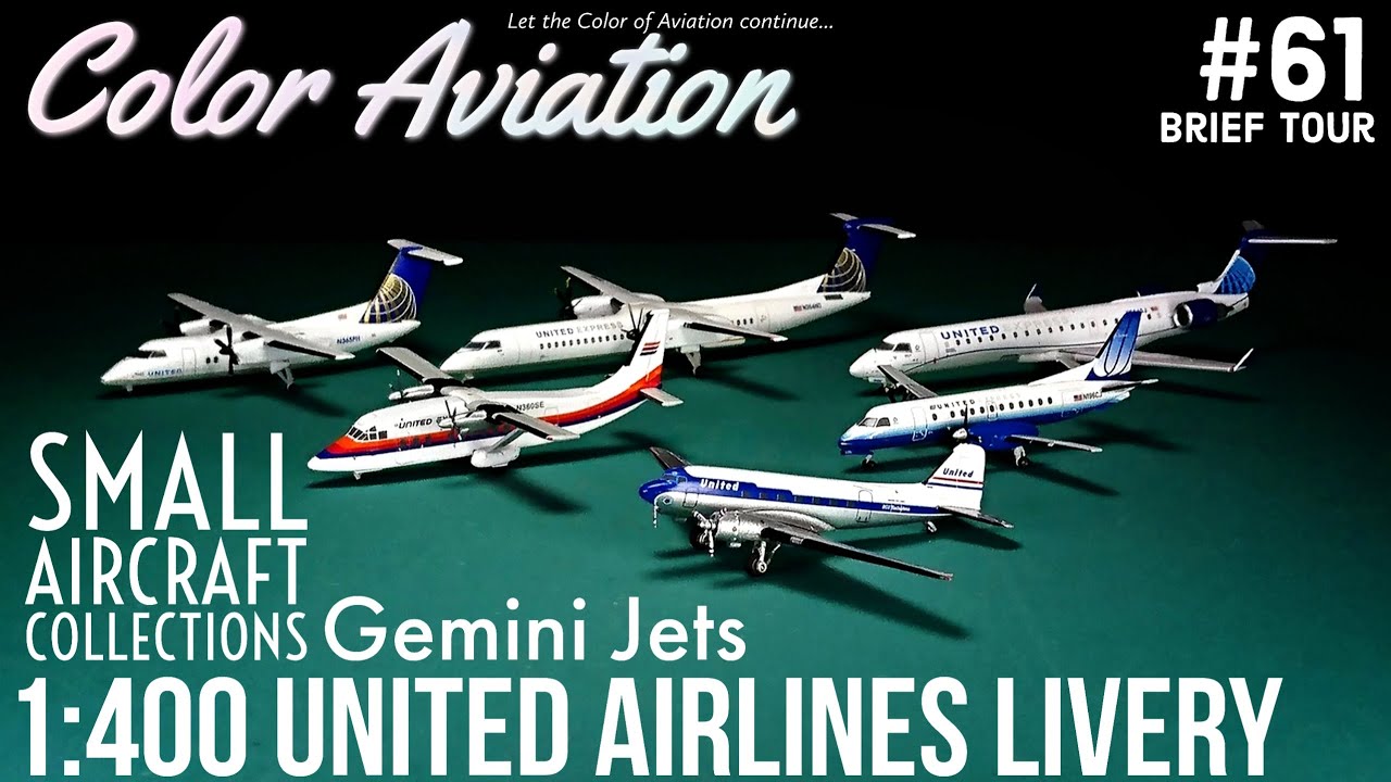 1/400 Gemini Jets United Airlines Livery Small Aircraft