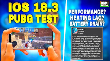 iOS 18.3 UPDATE PUBG & BGMI TEST ⚡️PERFORMANCE HEATING LAG? BATTERY DRAIN? STABLE 120Fps? • Five op