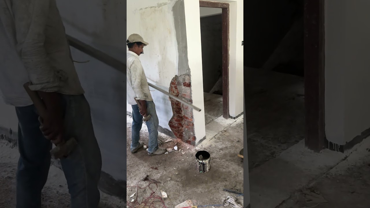 Wall Plaster Chipping Work 