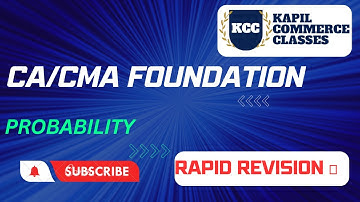 CA/CMA Foundation Math: Probability