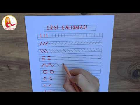 Video: Okul öncesi çocuklar çizgili kağıda yazmalı mı?