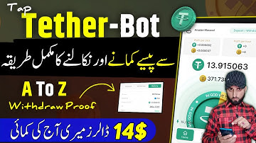 Tap Tether Bot withdrawal Money with Tonkeeper | Tap Tether Bot | A To Z Complete guide step by step