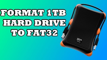 How to Format External or Internal Hard Drive to FAT32
