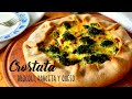 Crostata Salata/ Tarta de Brócoli, Panceta y Queso